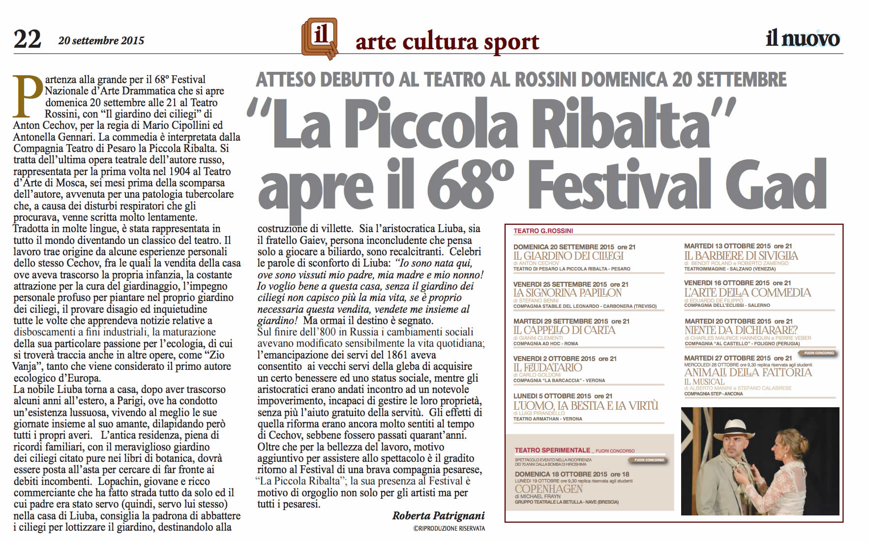 2015 09 20 Il Nuovo amico La piccola ribalta apre il festival gad