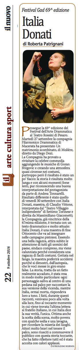 2016 10 09 Il nuovo amico Italia Donati