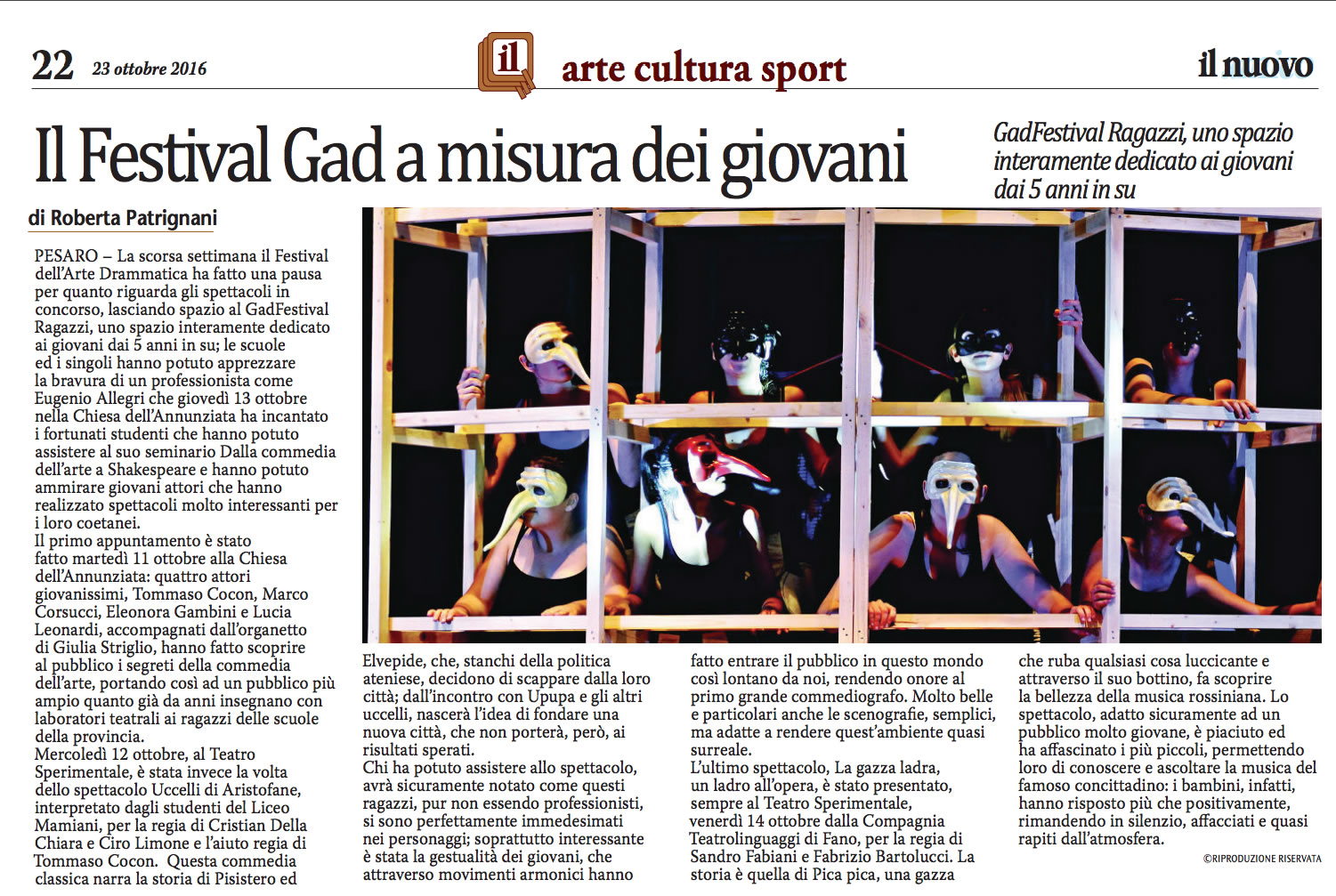 2016 10 23 Un Festival Gad a misura di giovani
