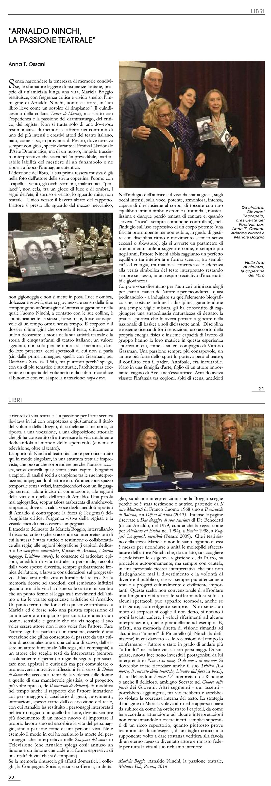 2016-12-28 Ridotto - Arnaldo Ninchi la passione teatrale