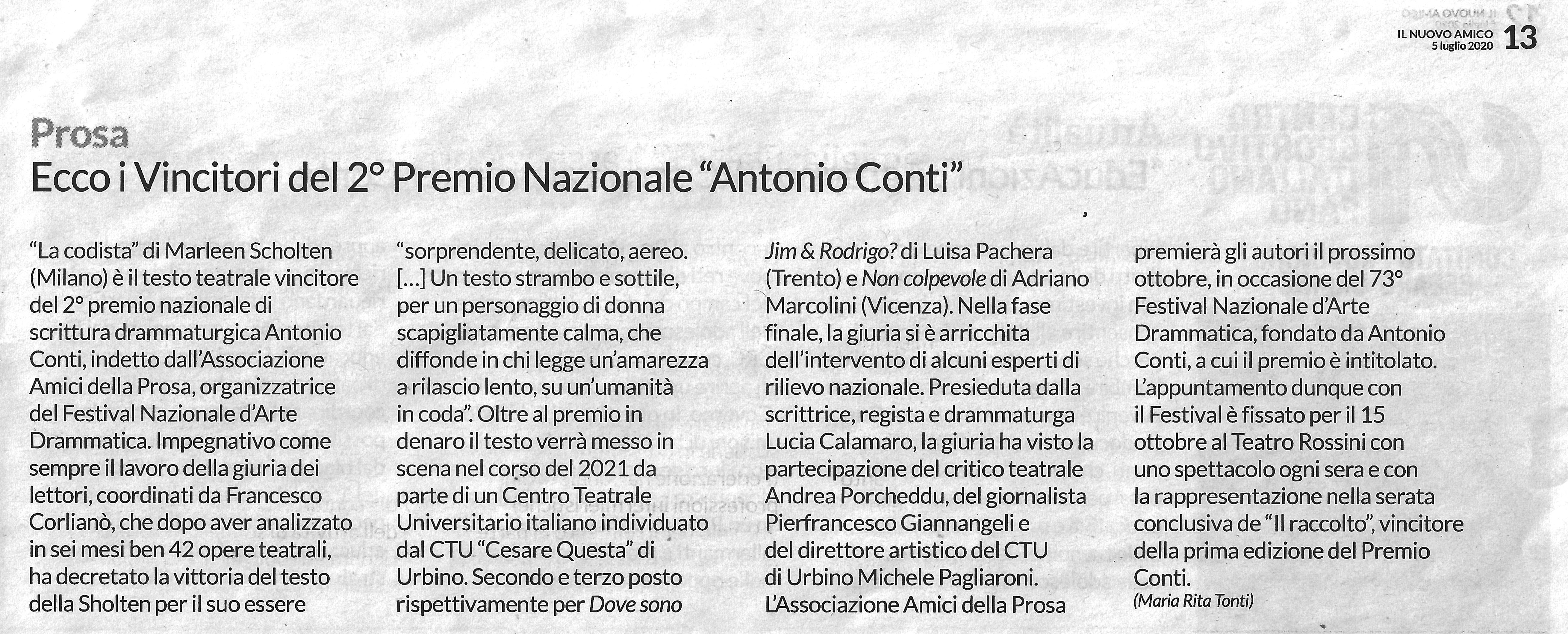 Nuovo Amico 03 05 20