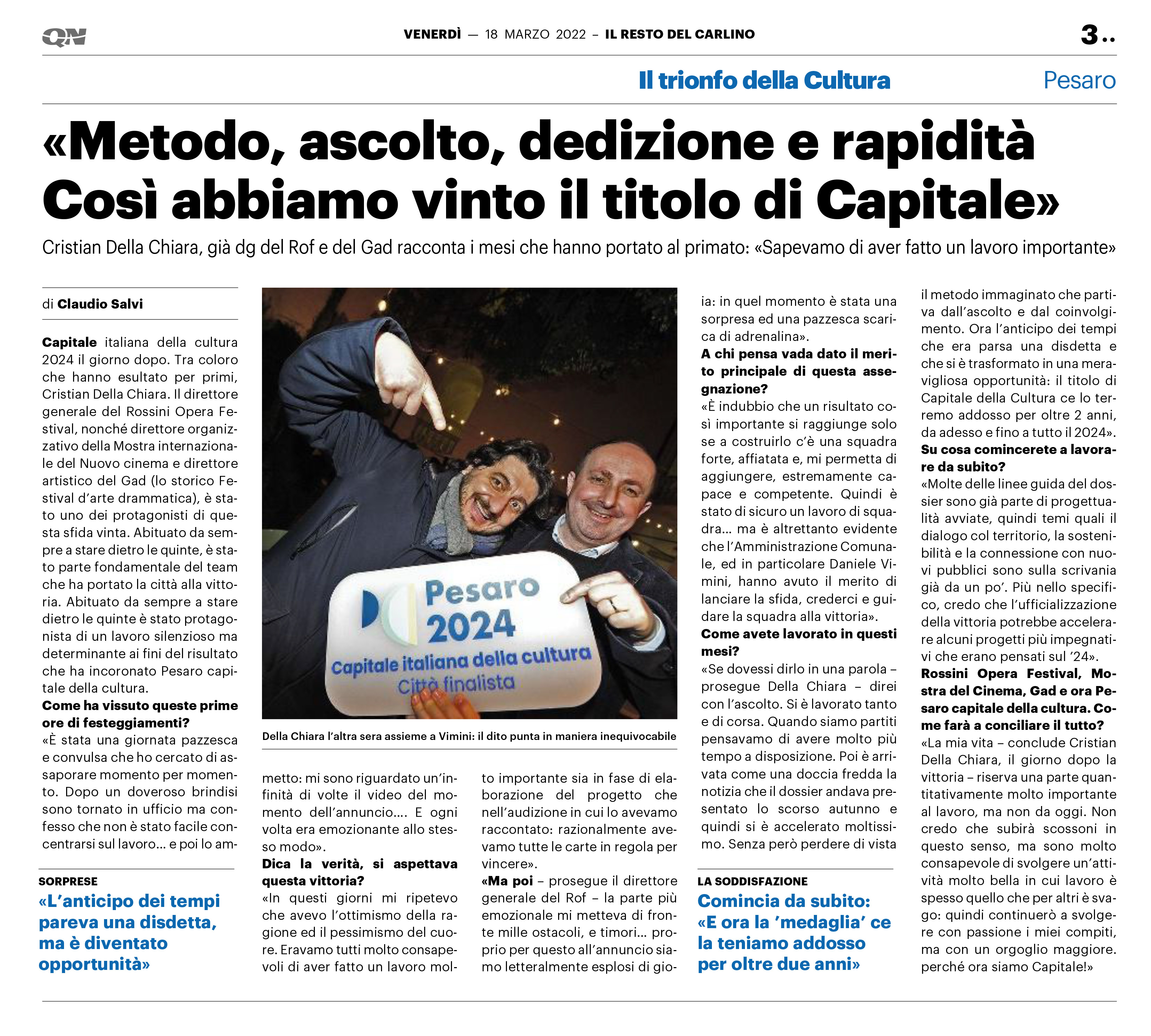 Resto del Carlino 18 03 22